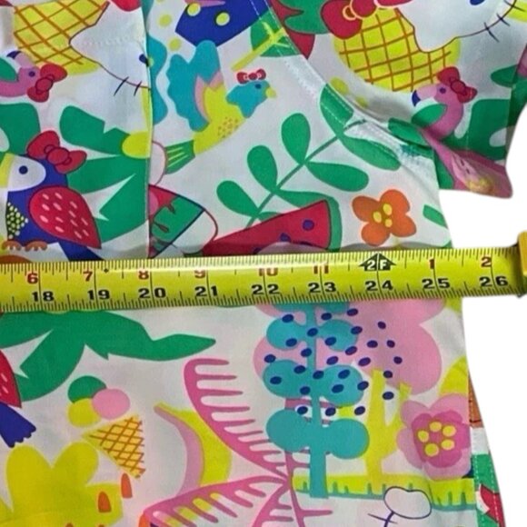 Hello Kitty Hawaiian Shirt Tropical Short Sleeve Button Up Sanrio Hybrid XXL - Picture 7 of 7